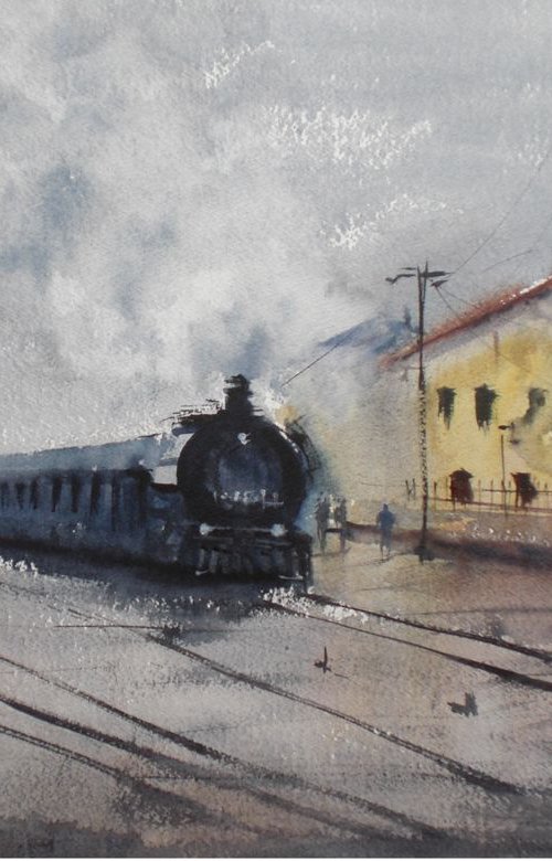 Trains 4 by Giorgio Gosti
