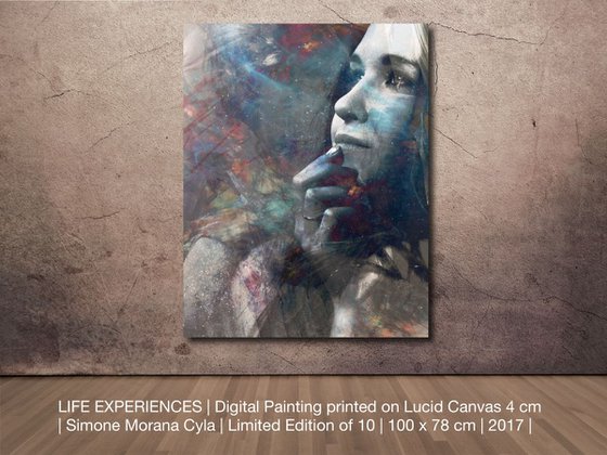 LIFE EXPERIENCES | 2017 | DIGITAL PAINTING ON LUCID CANVAS | HIGH QUALITY | LIMITED EDITION OF 10 | SIMONE MORANA CYLA | 78 X 100 CM