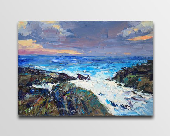 Rocky shores seascape