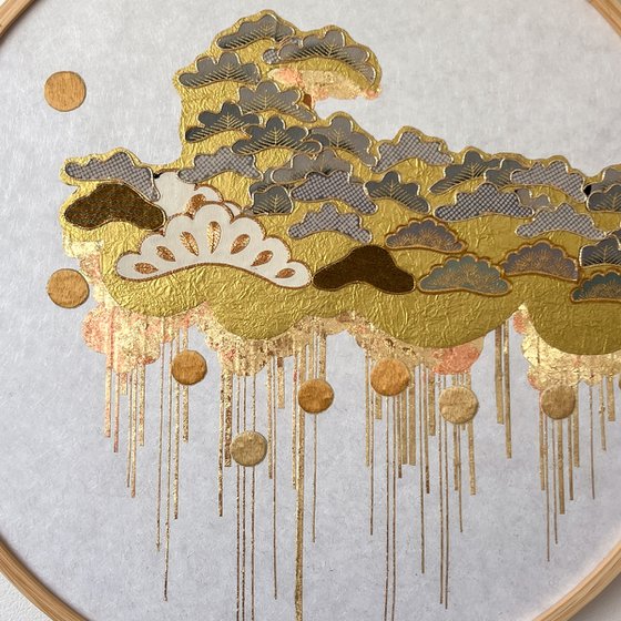 Cloud of Pines ~Timeless~ (Kimono Upcycled )