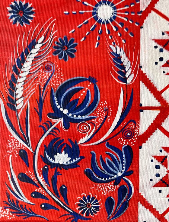 Embroidery & Bloom: Ukrainian Fusion