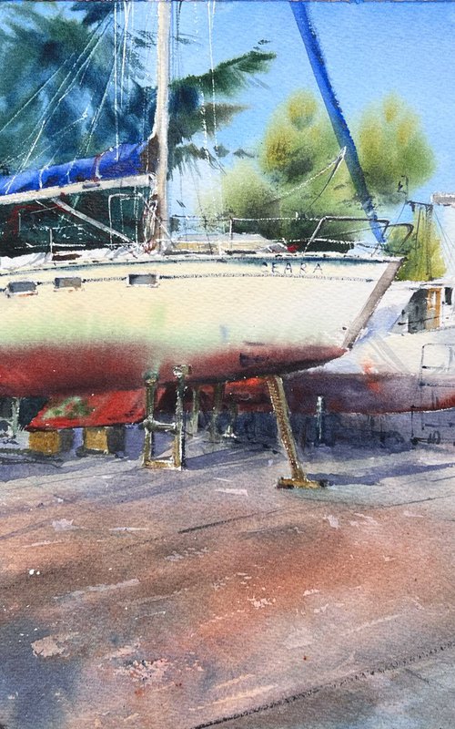 Yachts are resting by Eugenia Gorbacheva