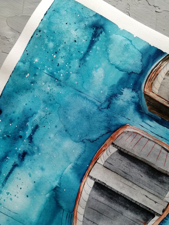 Boat painting