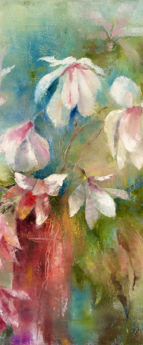 Delicate magnolia by Olha Laptieva