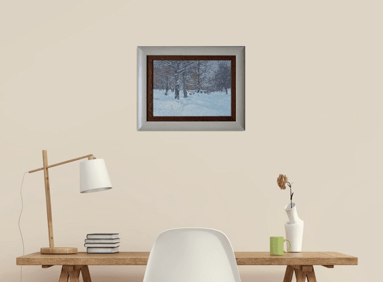 Boulevard in winter