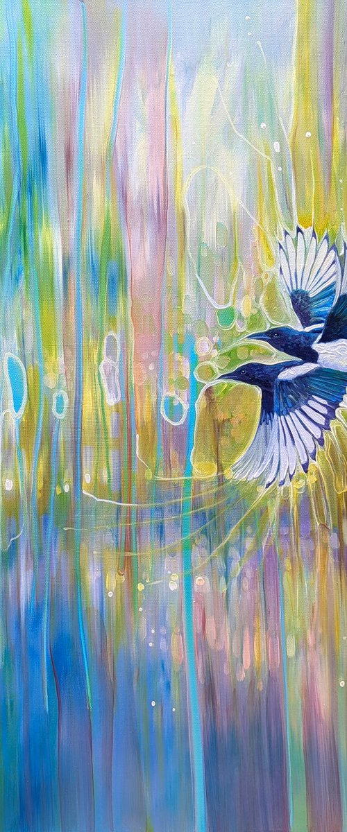 One for Sorrow, Two for Joy… by Gill Bustamante