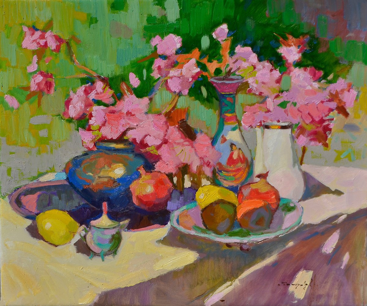 Japanese Spring By Alexander Shandor, 31 X 28, Artwork For Sale On Artfinder