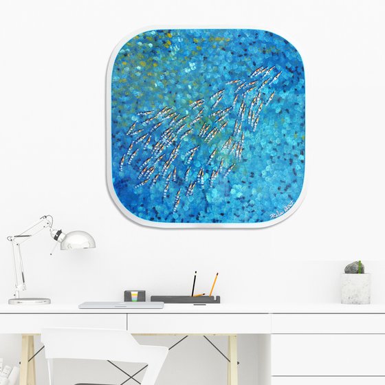 Swimmers 811 in Pigeon Island St Lucia´s epoxy resin sea