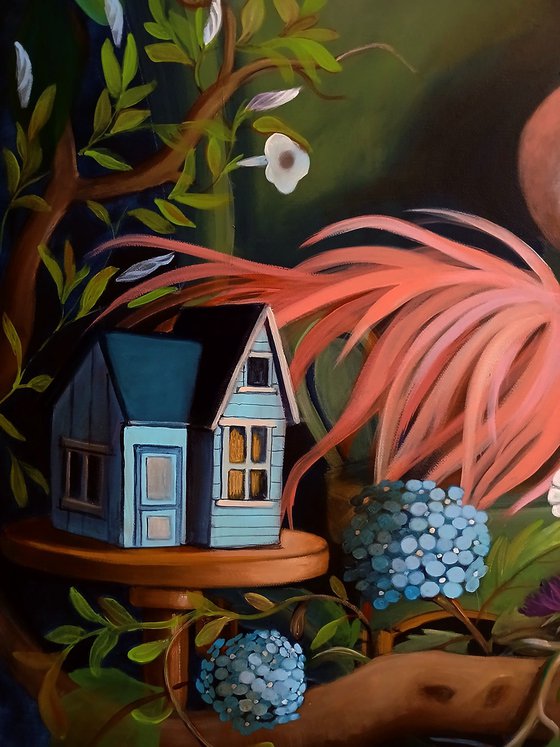The little light blue house