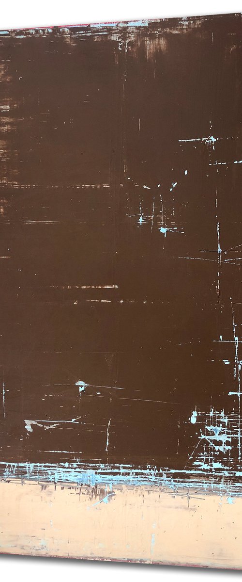Weathered Brown & Beige (30x48in) by Robert  Tillberg