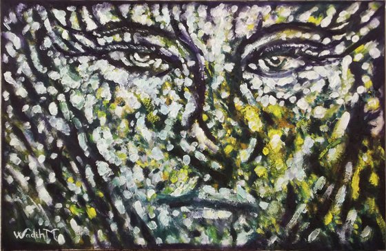 FOLIAR SELF BEAUTY (Foliar Portray) - Illusionary figure-Extracting shapes and forms from Lebanese nature - 60x40 cm
