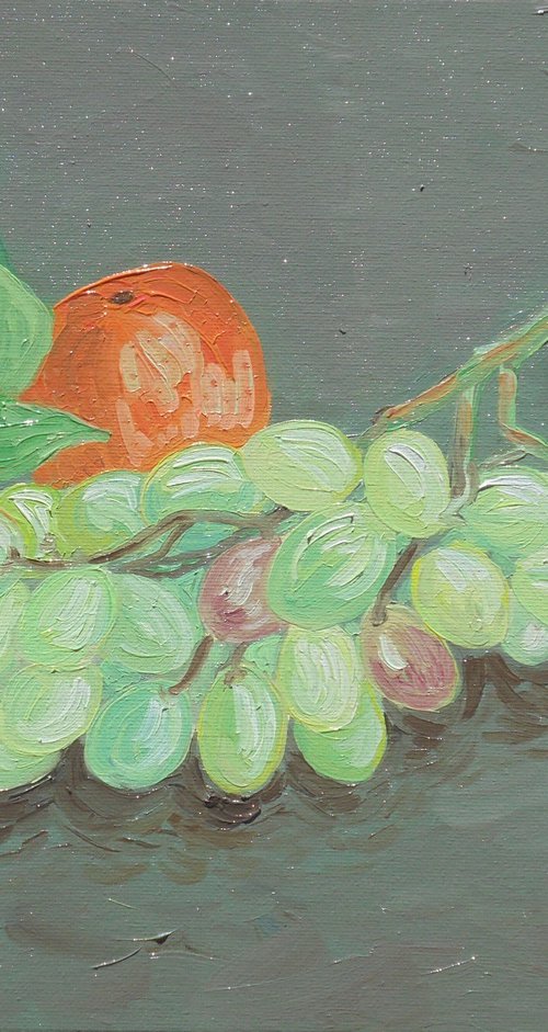 Grapes and tangerines by Kirsty Wain