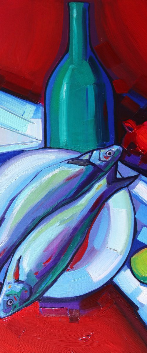 Still life with fish by Tigran Avetyan