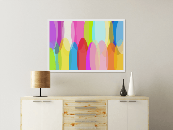 Abstract а rainbow of emotions artmodern