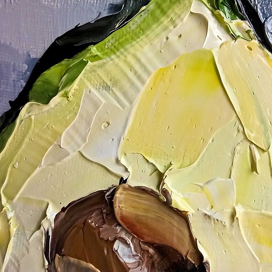 Textured Avocado Oil Painting