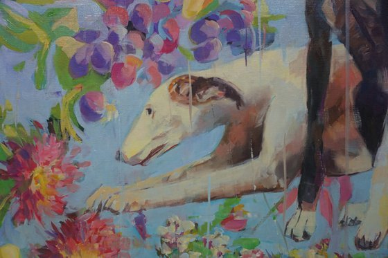 Floral Greyhounds