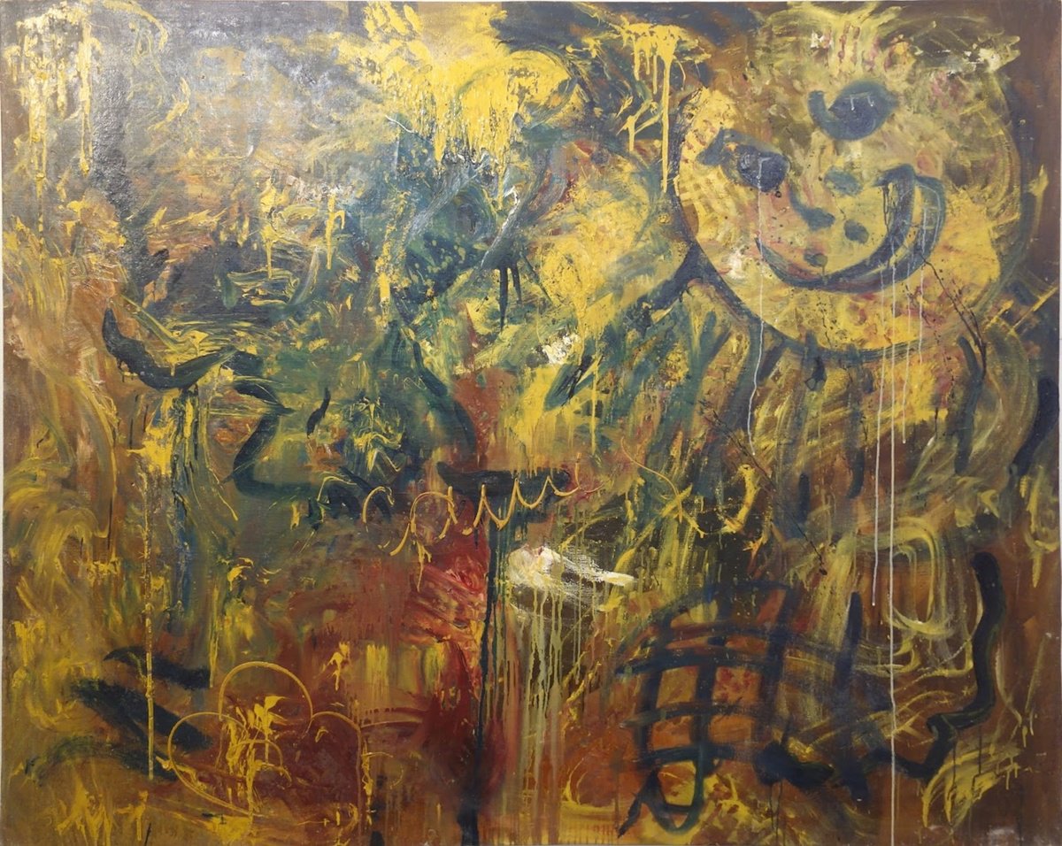 Impressionistic Abstract Oil Painting By Anatolii Varvarov, 71 X 59, Sunshine, Original Artwork