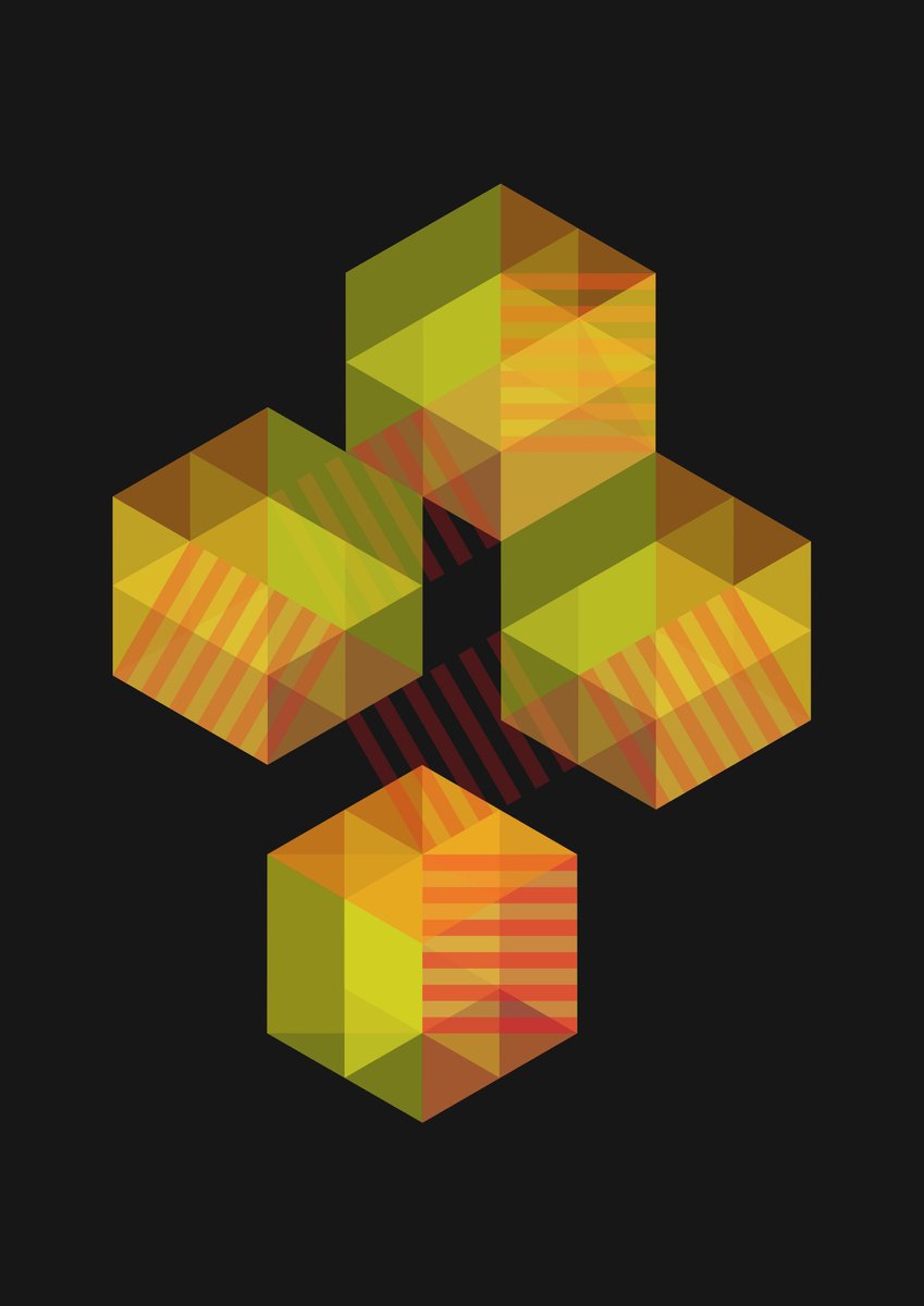 Graphic Cityscapes Giclee Print By David Gill, 12 X 17, Bexhillstripes 4, Original Artwork