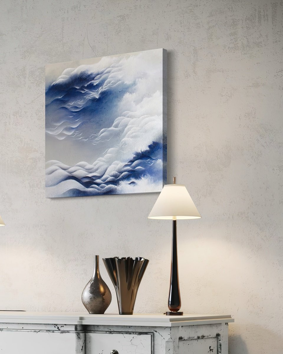 Organic Abstract Acrylic Painting By Francesca Borgo, 20 X 20, Soft Shine, Original Artwork