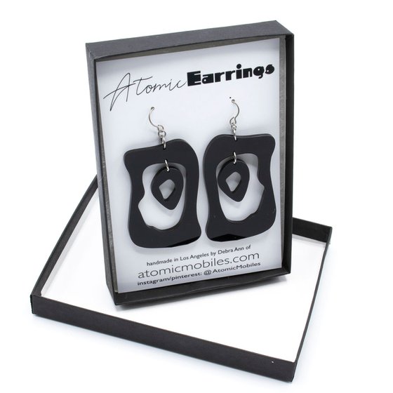 MODular Modern Bliss Stabile Sculpture + Earrings - Wearable Art!