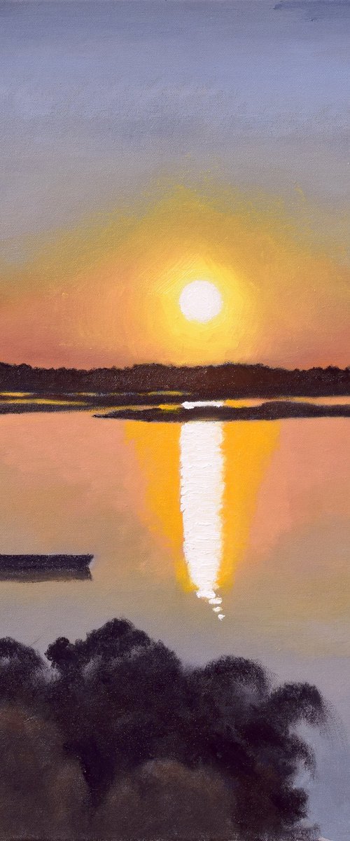 Sunset On The Lagoon by Andrea Vandoni