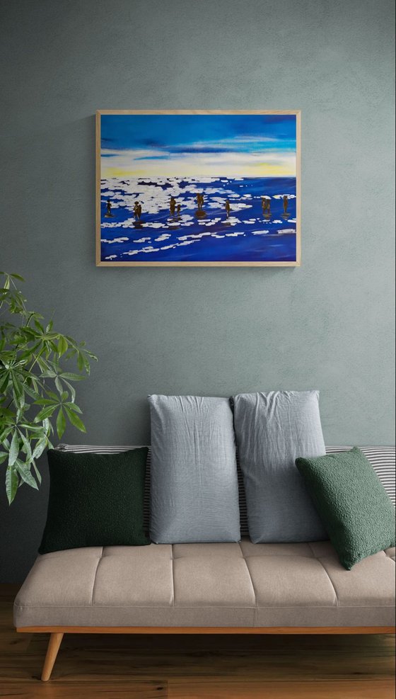 Blue Sea Silhouettes
