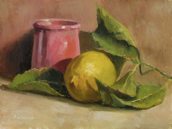 Lemon and a Pink Pot