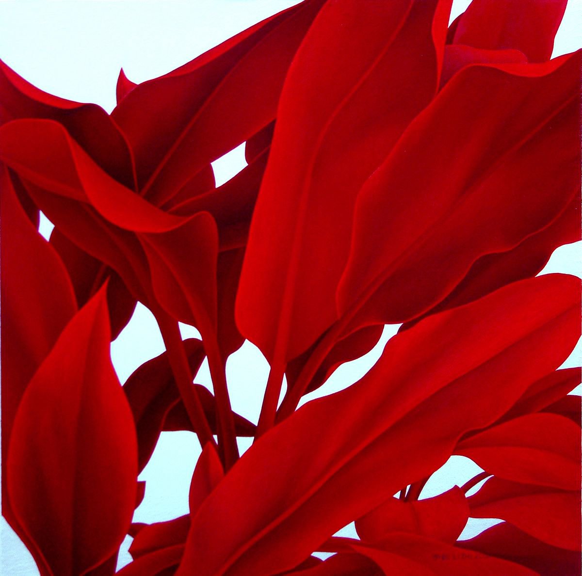 Abstract Oil Painting By Zhi Li, 31 X 31", Creative Work 24, Original Artwork