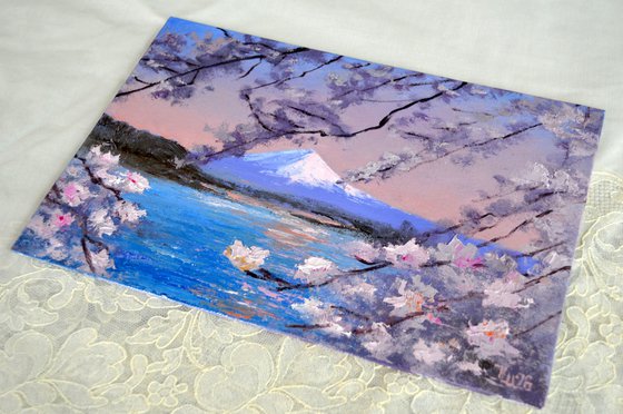 Mt. Fuji & Cherry Blossoms, Kawaguchiko