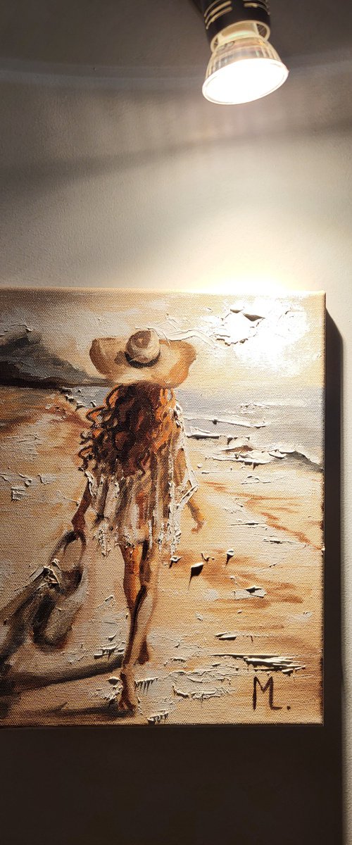 " BEACH WALK " by Monika Luniak