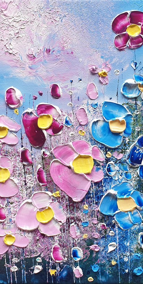 "Pinks & Blues" - Flowers in Love by Phil Broad
