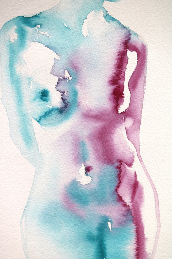 Nude painting "In Fluid Form XV"