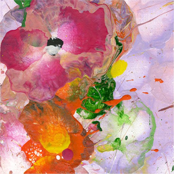 Flower Candy 1 - Floral Painting by Kathy Morton Stanion