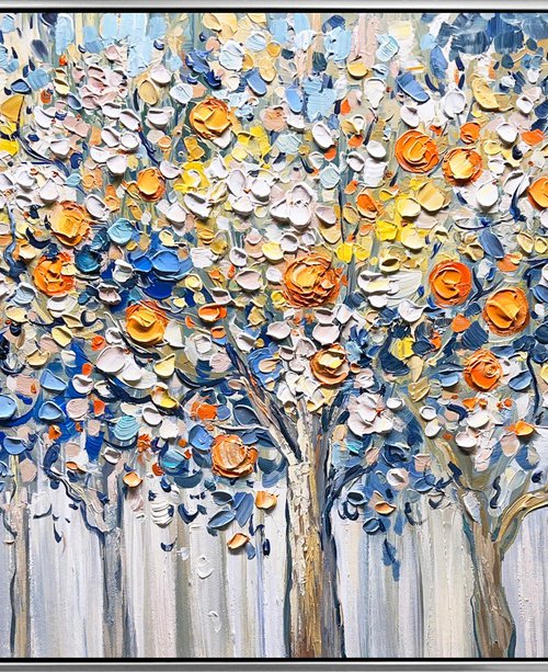 Golden Orange Trees by Lana Guise