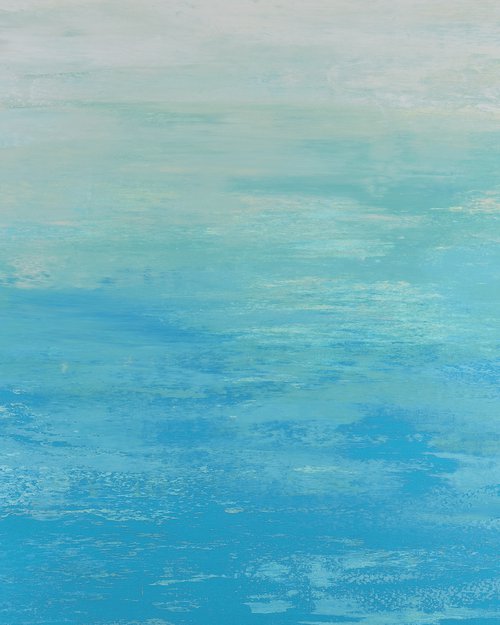 Water's Edge - Modern Abstract Seascape by Suzanne Vaughan