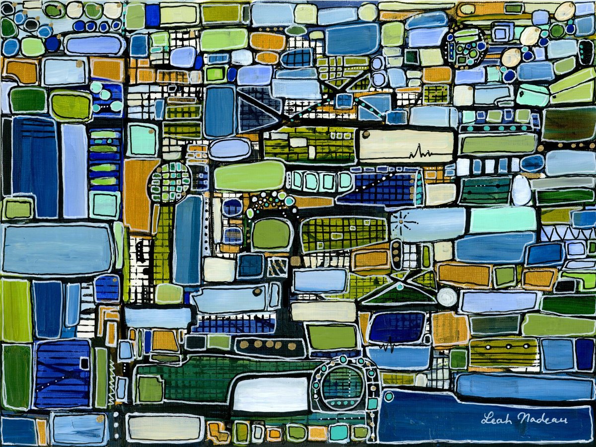 Right Side Of The River By Leah Nadeau, 16 X 12, Artwork For Sale On Artfinder