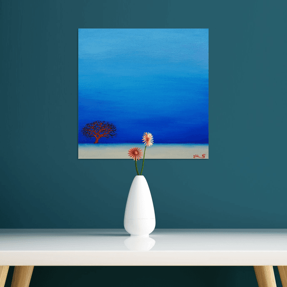 Lone Mondrian Red Tree