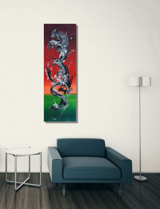 Spirits Rising V (Spirits Of Skies 075071) (50 x 150 cm) XXL vertical (20 x 60 inches)