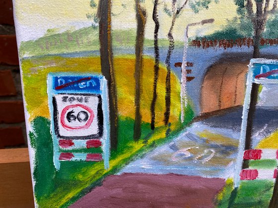 The road from Dalen. Plein air