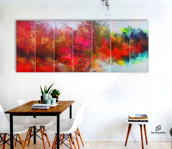 210x80cm. / Panoramic Painting  / 7 in 1 / Alex Senchenko © 2019 / Spirit