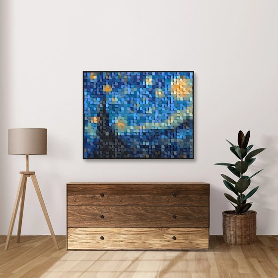 Wooden Art "The Starry Night"