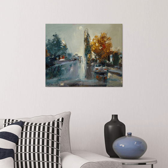 A Misty Autumn City