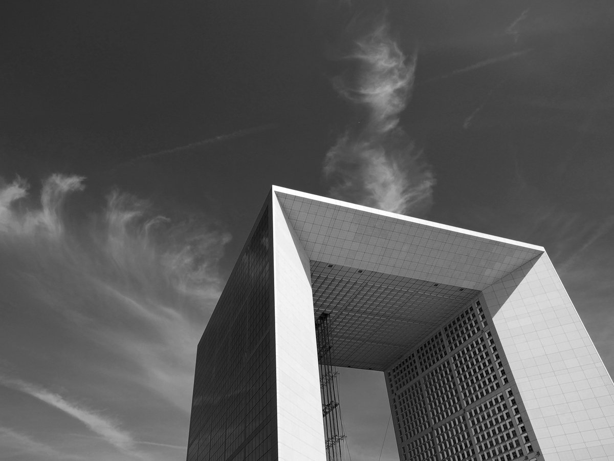 Photorealistic Photograph , La Grande Arche De La Defense By Alex Cassels, 24 X 19, Artwork For Sale On Artfinder