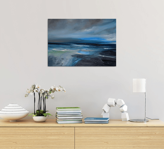 Abstract blue seascape