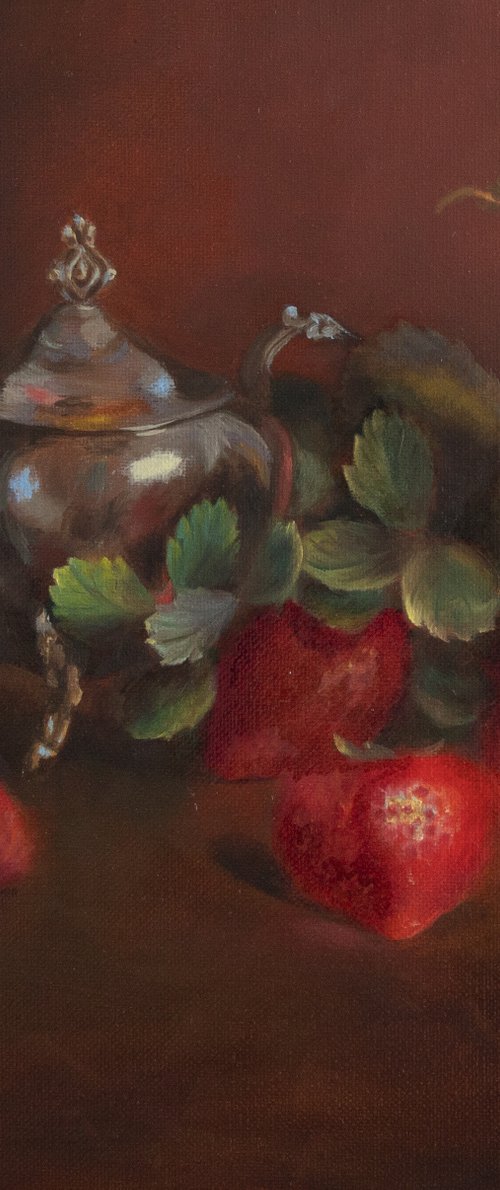 Still Life with Strawberries by Maria Stockdale