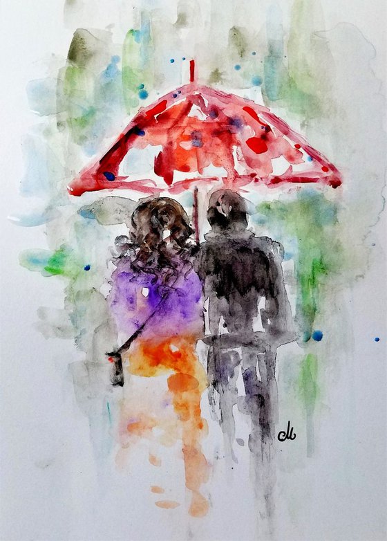 ME,YOU and a Spring rain../gift idea/free shipping in USA