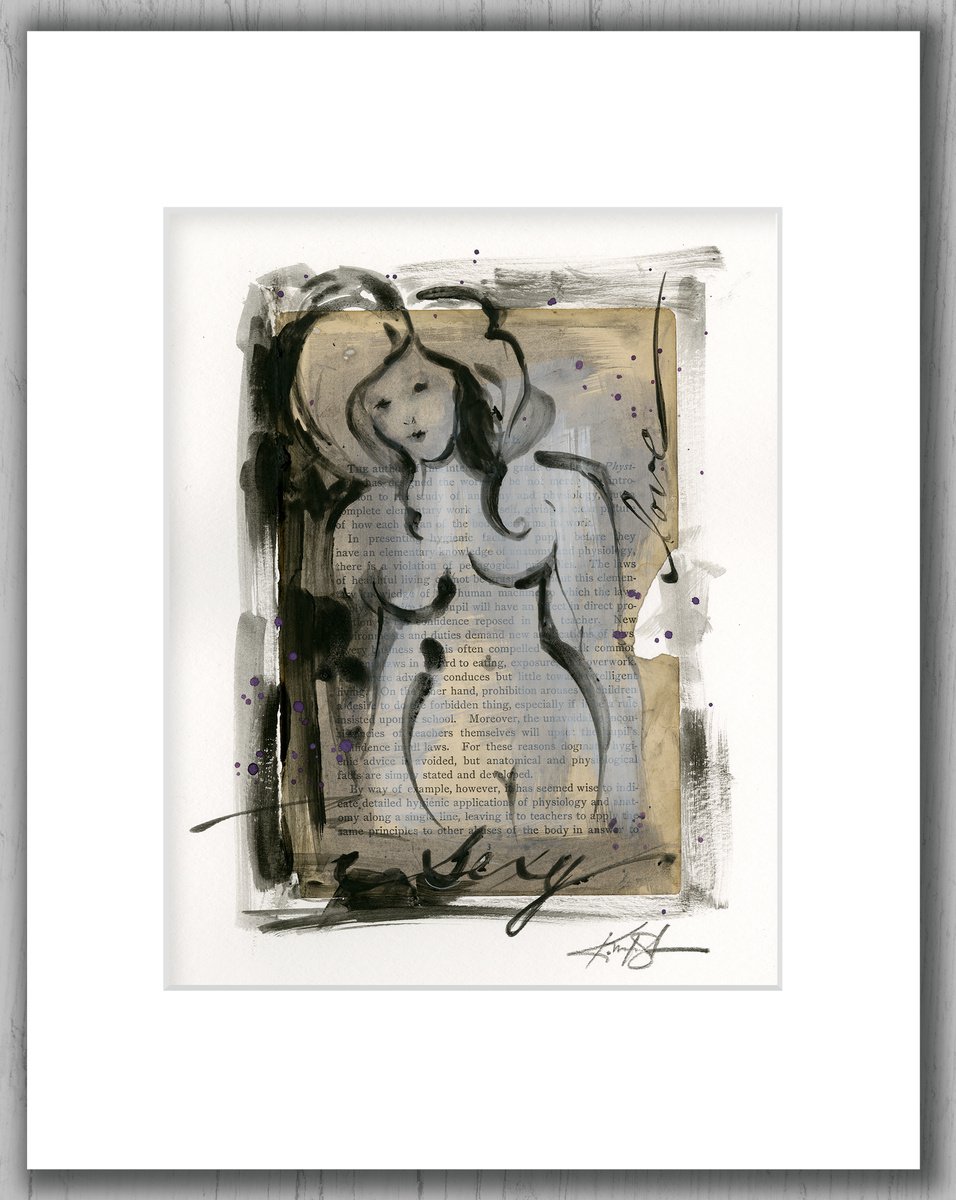 Nude Love 1 - Abstract Mixed Media Painting by Kathy Morton Stanion by Kathy Morton Stanion