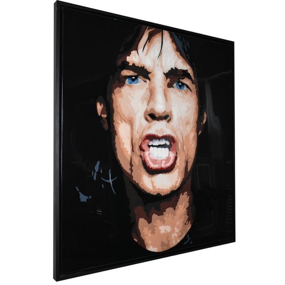 Mick Jagger framed painting