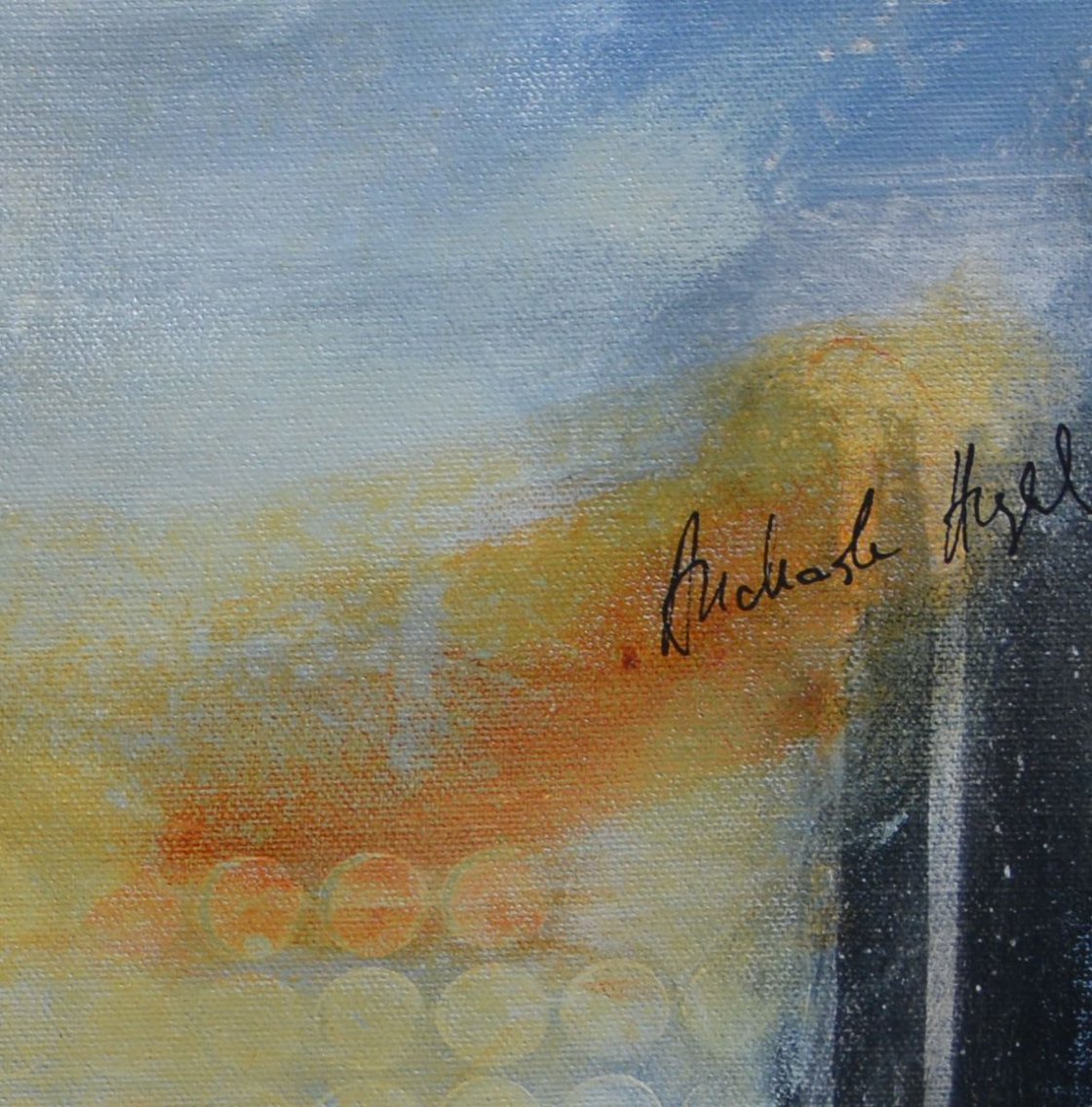 Uncharted Journey black, white and brown painting Acrylic painting by