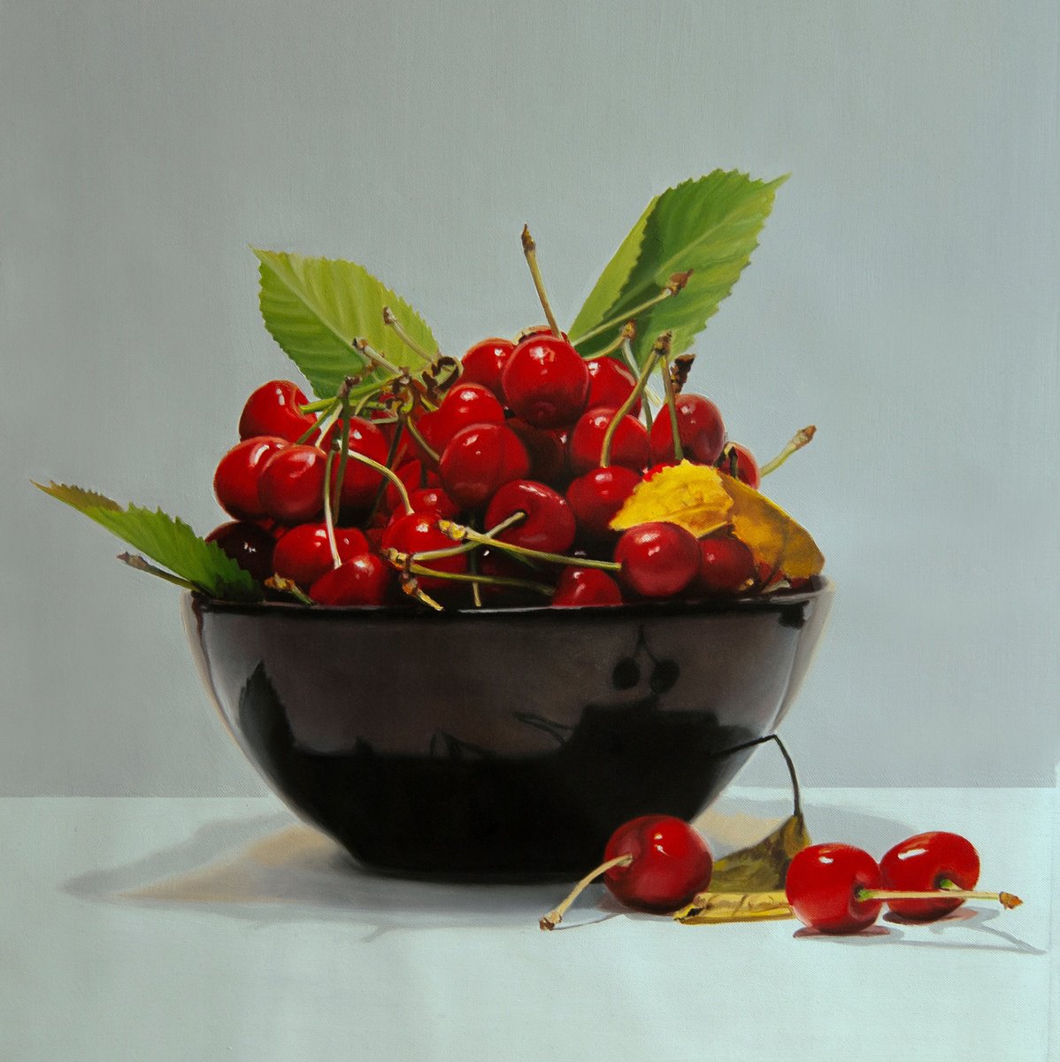 Still Life With Cherries III by Simona Tsvetkova